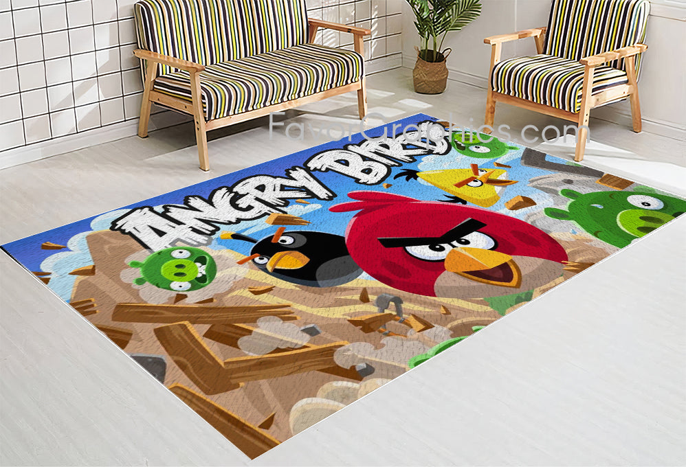 Angry Birds Home Bedroom Decor Rug Carpet Mat