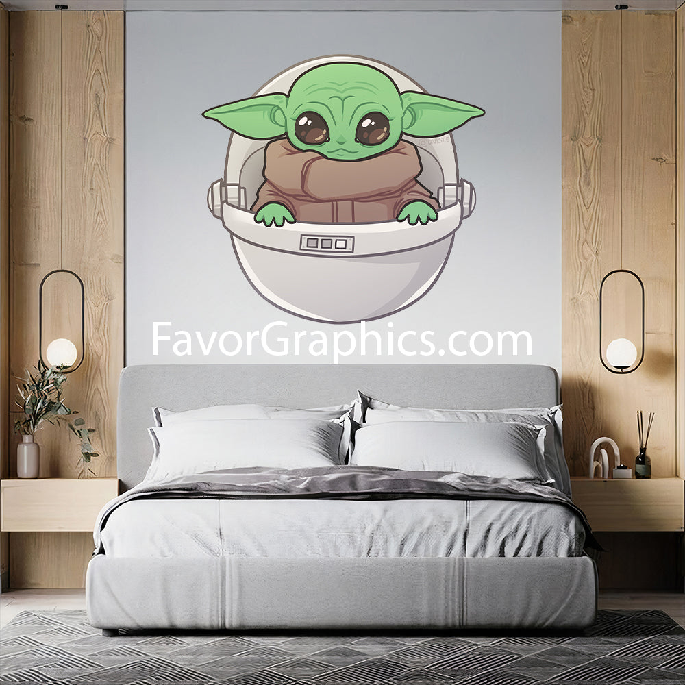 Baby Yoda Home Room Wall Vinyl Decal Sticker Mural Poster