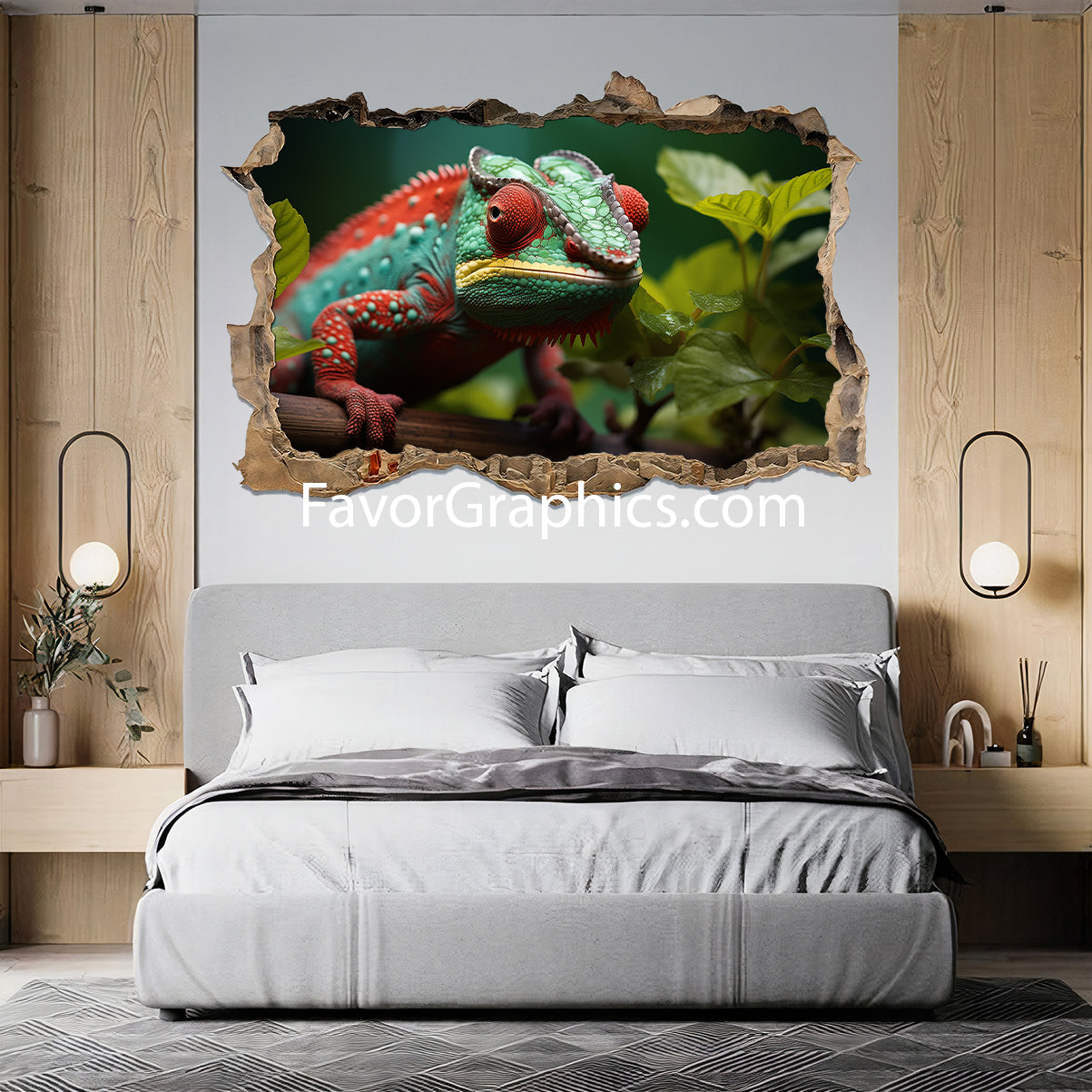 Chameleon Vinyl Wall Art Decal Sticker Poster Print Mural