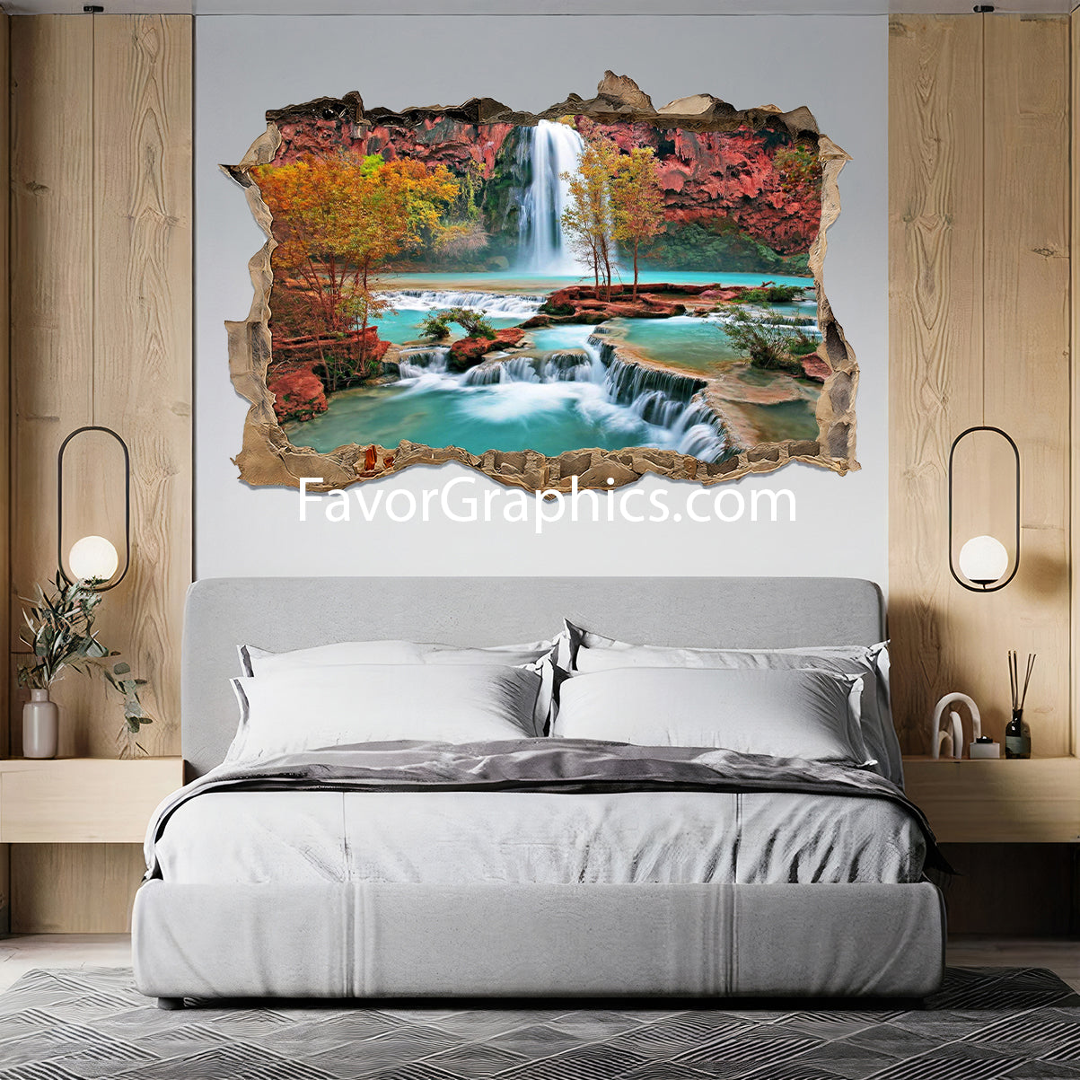 Waterfall Vinyl Wall Art Decal Sticker Poster Print Mural