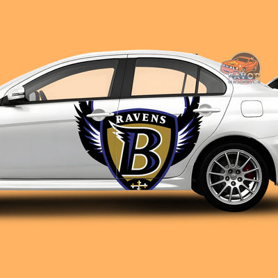 Baltimore Ravens Itasha Car Side Door Decal Vinyl Sticker