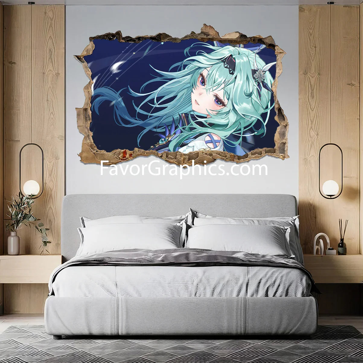 Eula (Genshin impact) Vinyl Wall Art Decal Sticker Poster Print Mural
