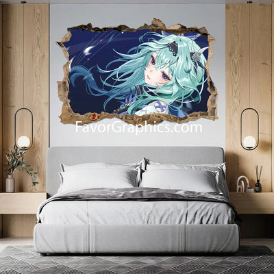 Eula (Genshin impact) Vinyl Wall Art Decal Sticker Poster Print Mural