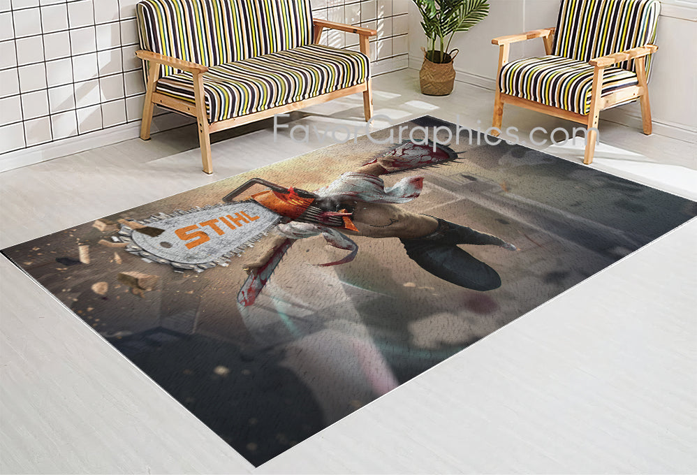 Denji Chainsaw Man Home Bedroom Decor Rug Carpet Mat