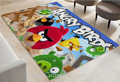 Angry Birds Home Bedroom Decor Rug Carpet Mat