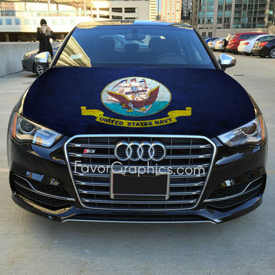 United States Navy Itasha Car Vinyl Hood Wrap Decal Sticker