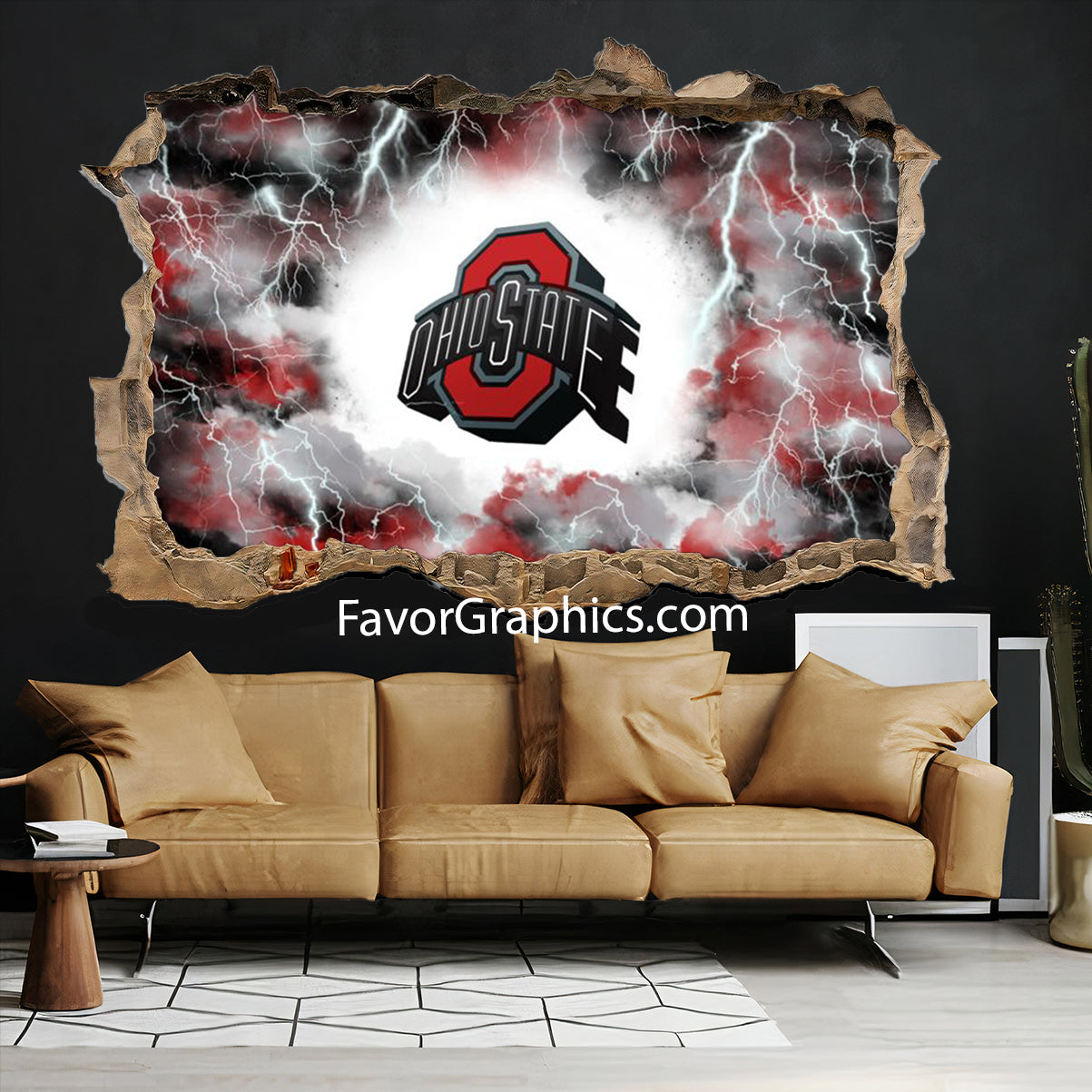 Ohio State Buckeyes Vinyl Wall Art Decal Sticker Poster Print Mural