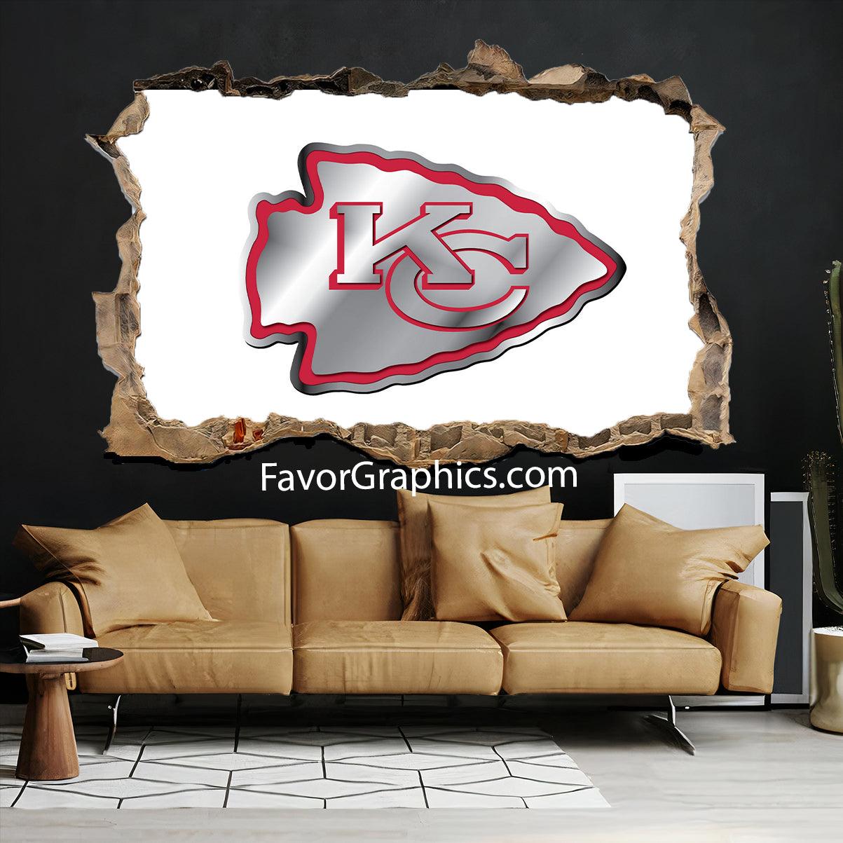 Kansas City Chiefs Vinyl Wall Art Decal Sticker Poster Print Mural