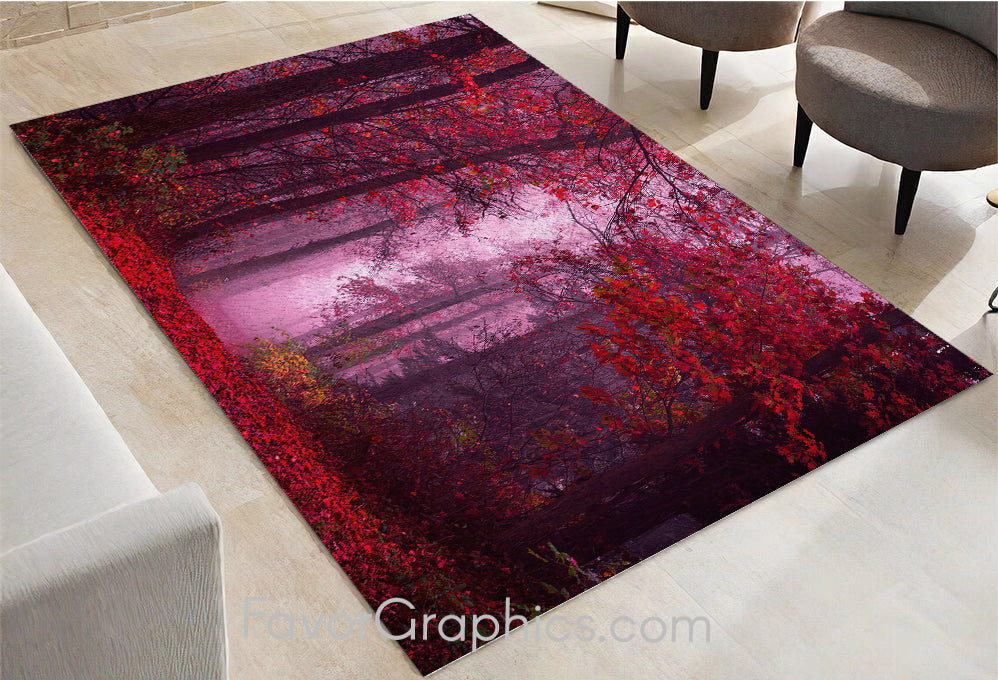 Autumm Forest Home Bedroom Decor Rug Carpet Mat