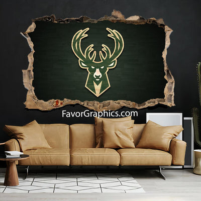 Milwaukee Bucks Vinyl Wall Art Decal Sticker Poster Print Mural