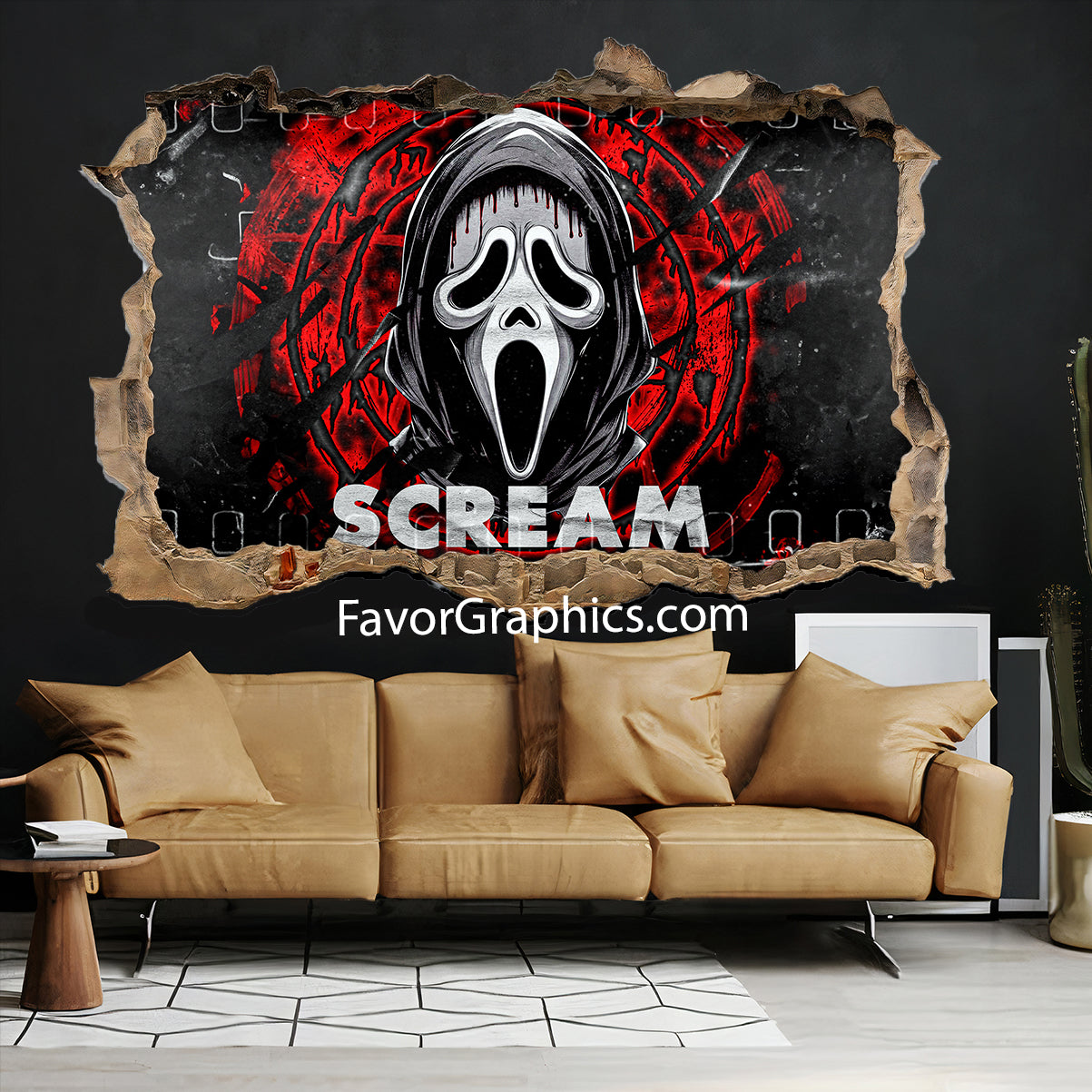 Scream Ghostface Vinyl Wall Art Decal Sticker Poster Print Mural