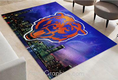 Chicago Bears Home Bedroom Decor Rug Carpet Mat