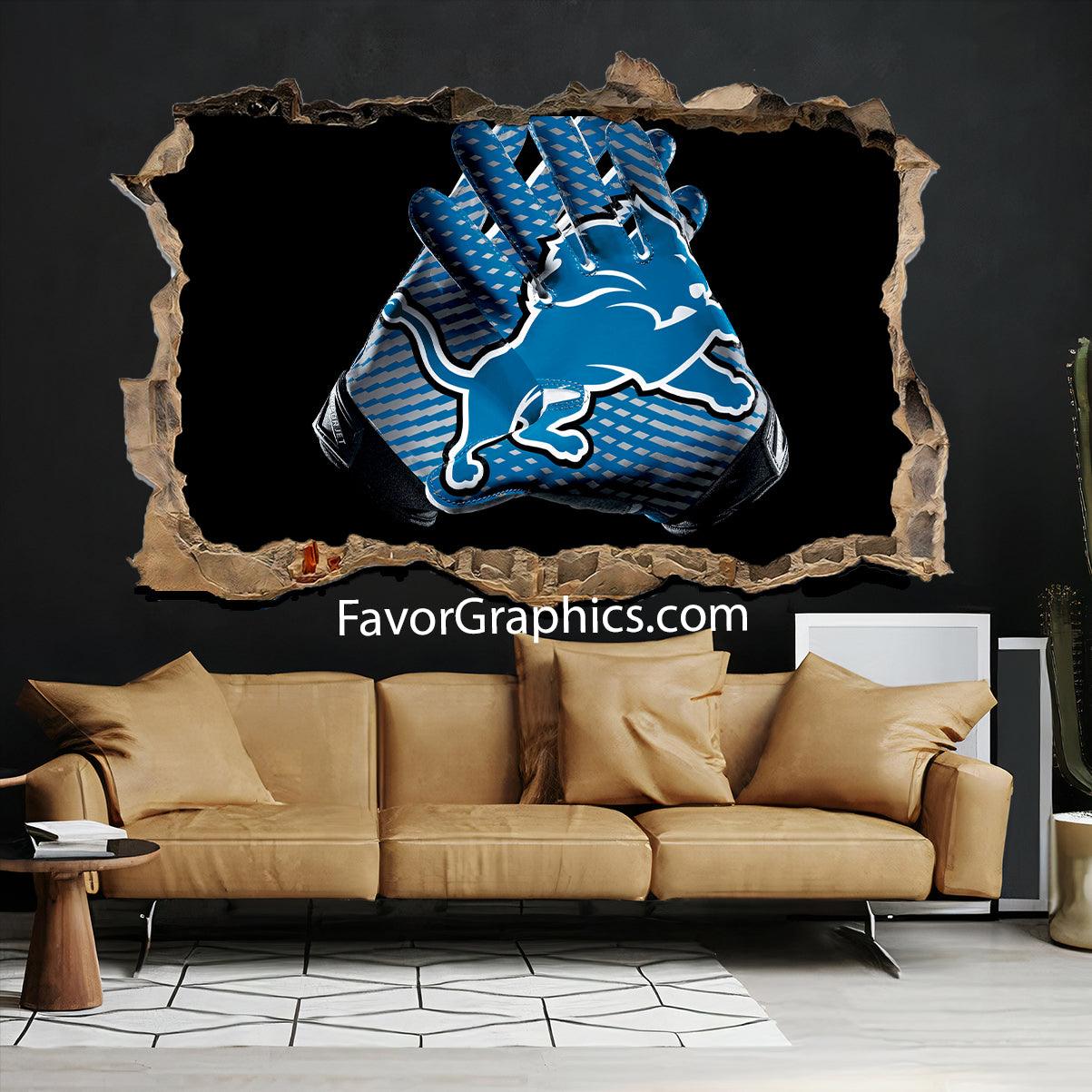 Detroit Lions Vinyl Wall Art Decal Sticker Poster Print Mural