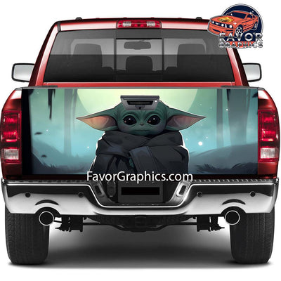 Baby Yoda Tailgate Wraps For Trucks SUV Vinyl Wrap