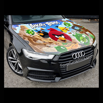 Angry Birds Itasha Car Vinyl Hood Wrap Decal Sticker