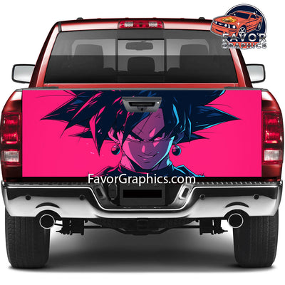 Black Goku Tailgate Wraps For Trucks SUV Vinyl Wrap