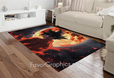 Black Goku Home Bedroom Decor Rug Carpet Mat