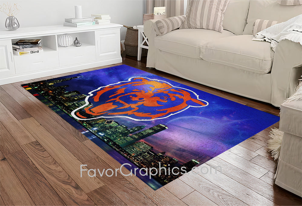 Chicago Bears Home Bedroom Decor Rug Carpet Mat