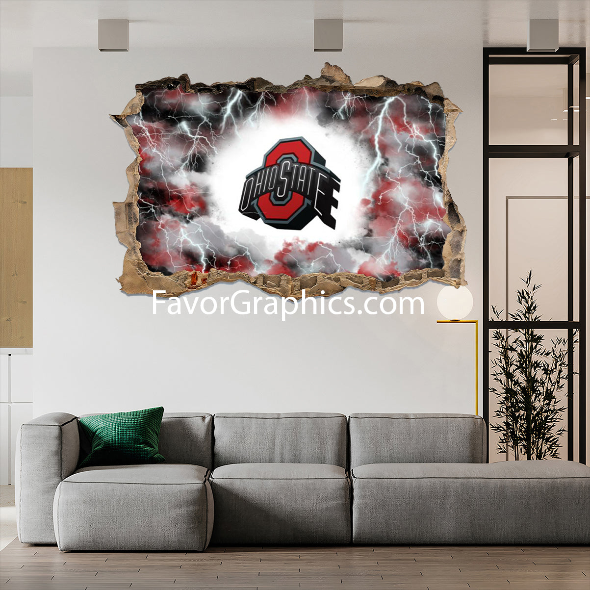 Ohio State Buckeyes Vinyl Wall Art Decal Sticker Poster Print Mural