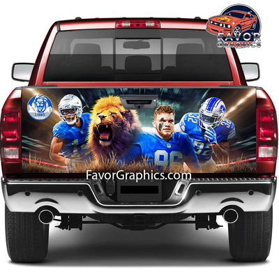 Detroit Lions Tailgate Wraps For Trucks SUV Vinyl Wrap