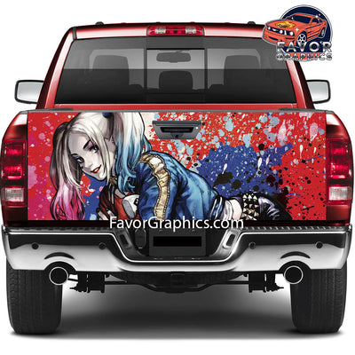 Harley Quinn Tailgate Wraps For Trucks SUV Vinyl Wrap