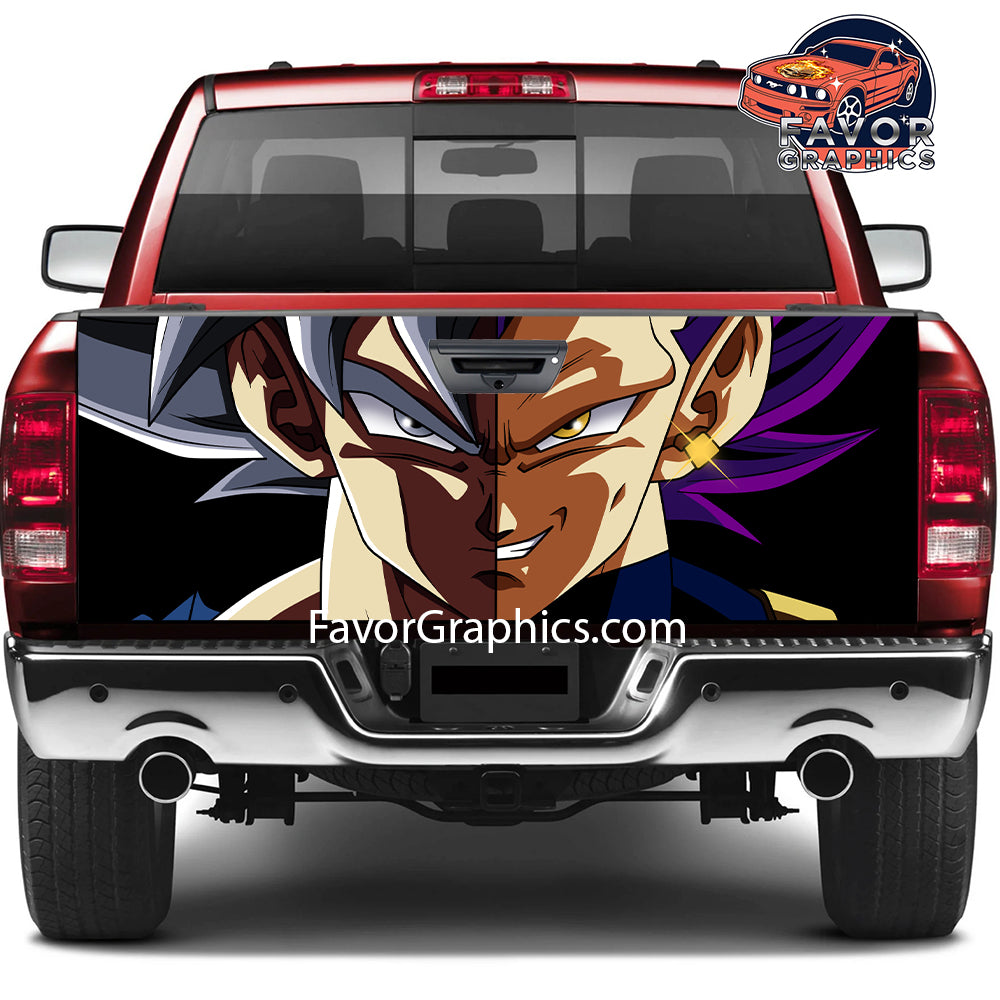 Goku Vegeta Tailgate Wraps For Trucks SUV Vinyl Wrap