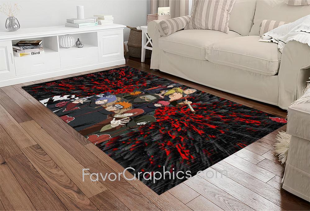 Akatsuki Naruto Home Bedroom Decor Rug Carpet Mat