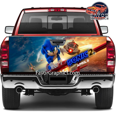 Sonic The Hedgehog Tailgate Wraps For Trucks SUV Vinyl Wrap