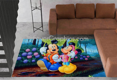 Mickey and Minnie Home Bedroom Decor Rug Carpet Mat