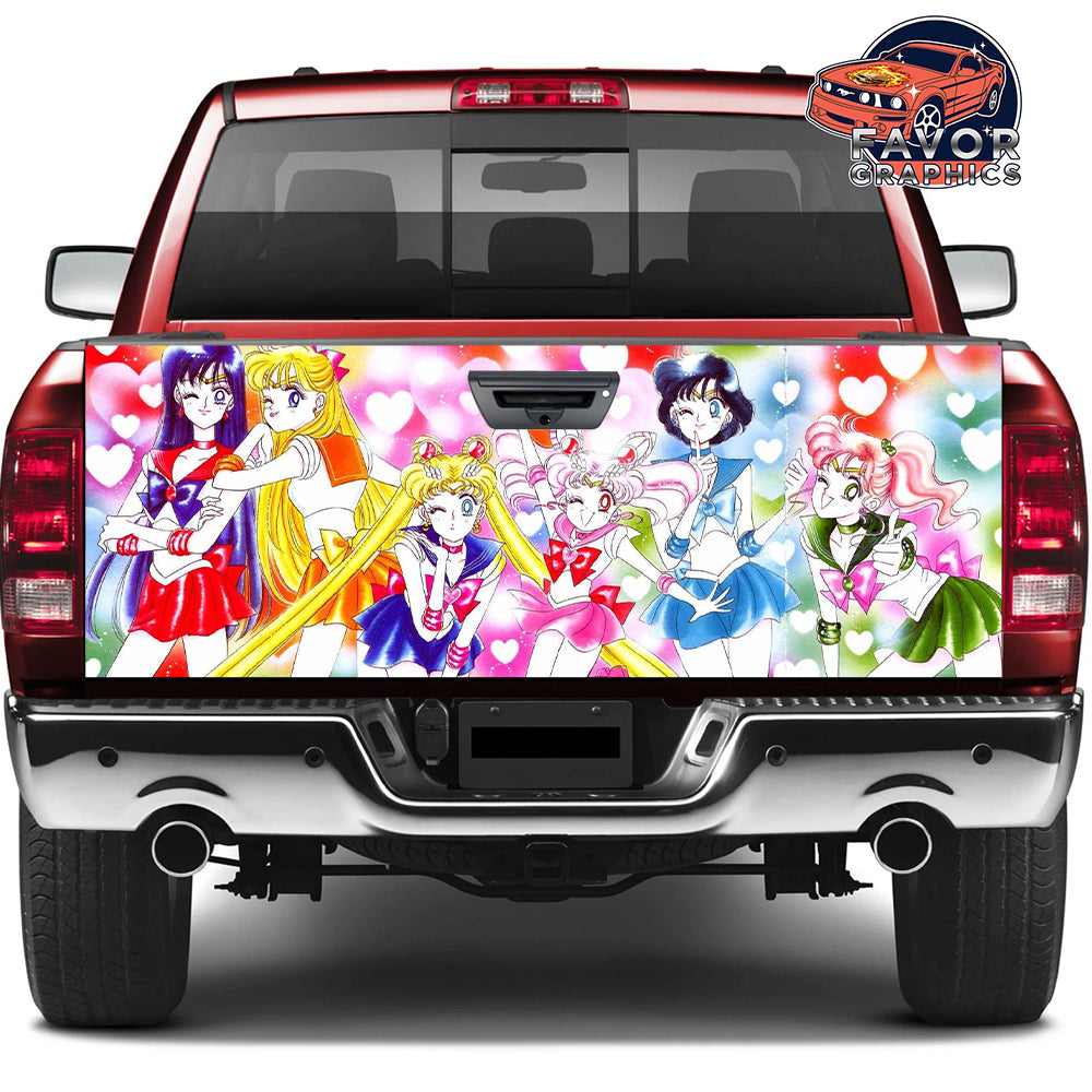 Sailor Moon Tailgate Wraps For Trucks SUV Vinyl Wrap