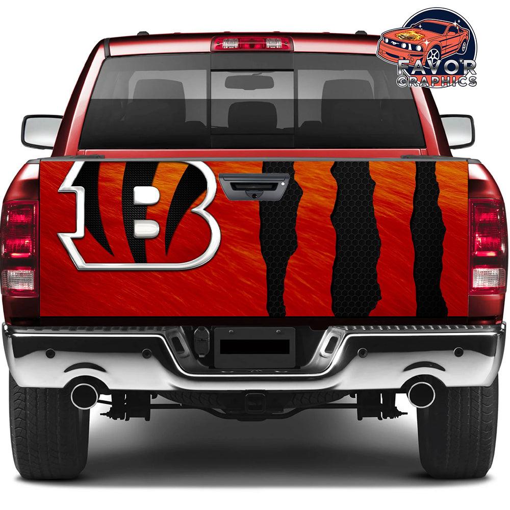 Cincinnati Bengals Tailgate Wraps For Trucks SUV Vinyl Wrap