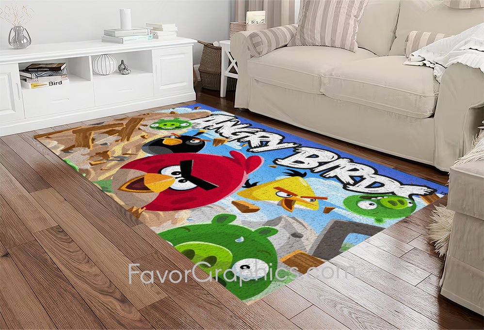 Angry Birds Home Bedroom Decor Rug Carpet Mat