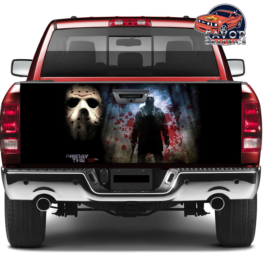 Jason Voorhees Tailgate Wraps For Trucks SUV Vinyl Wrap