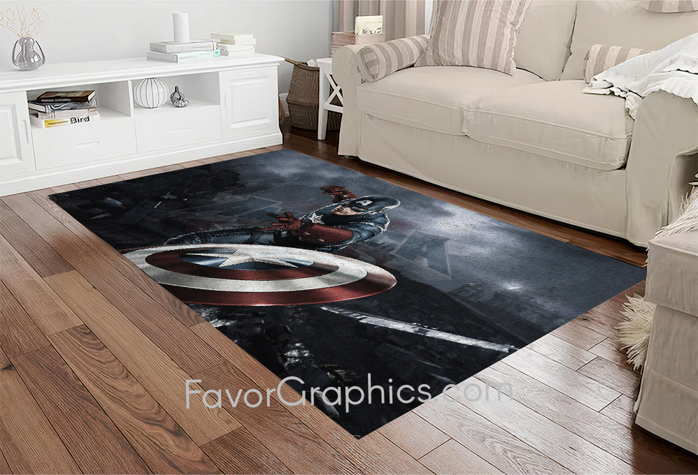 Captain America Home Bedroom Decor Rug Carpet Mat