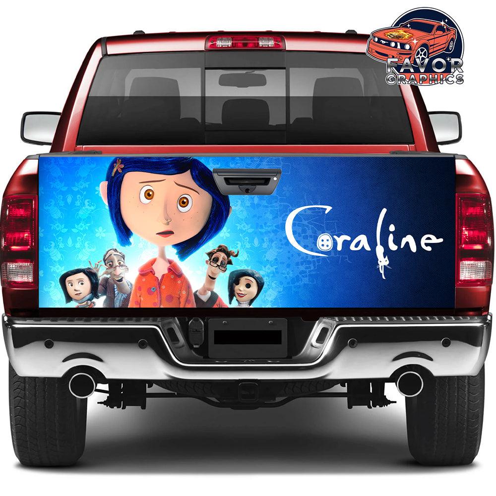 Coraline Tailgate Wraps For Trucks SUV Vinyl Wrap