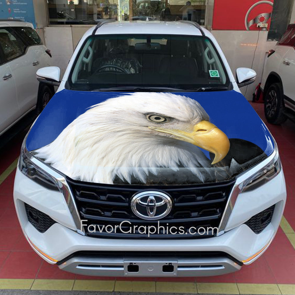 Bald Eagle Itasha Car Vinyl Hood Wrap Decal Sticker