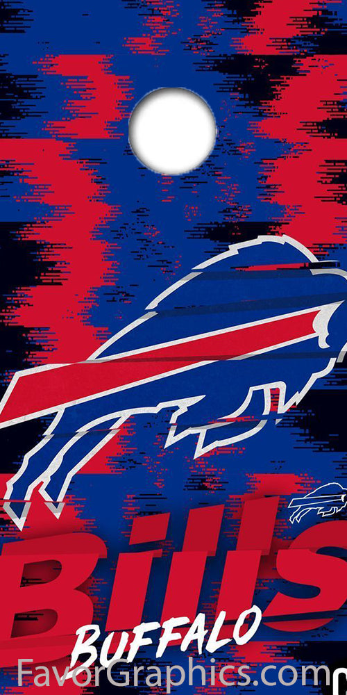 Buffalo Bills Cornhole Wood Board Skin Vinyl Wrap Decal Sticker