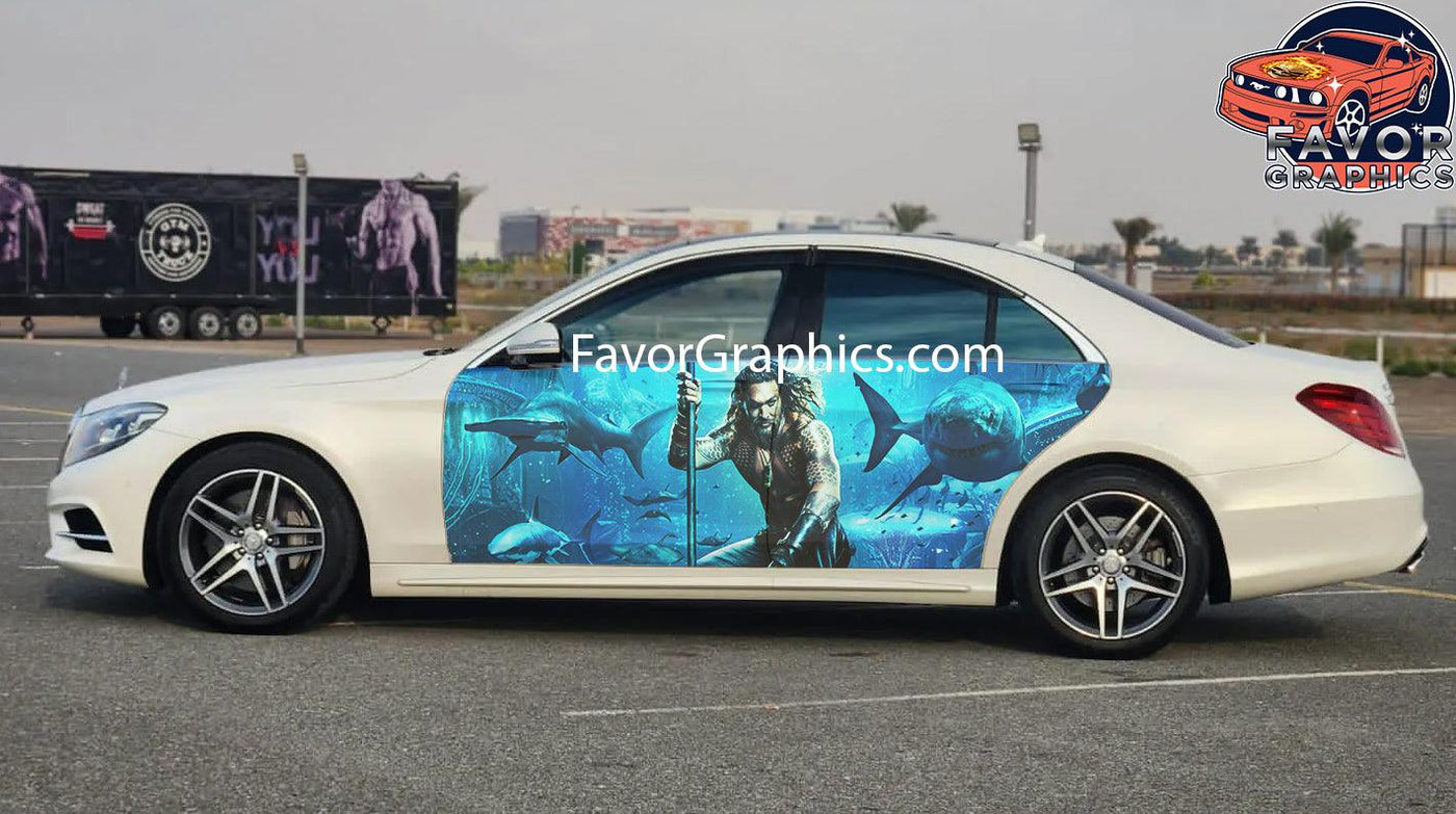 Aquaman Car Door Vinyl Wrap Decal Sticker