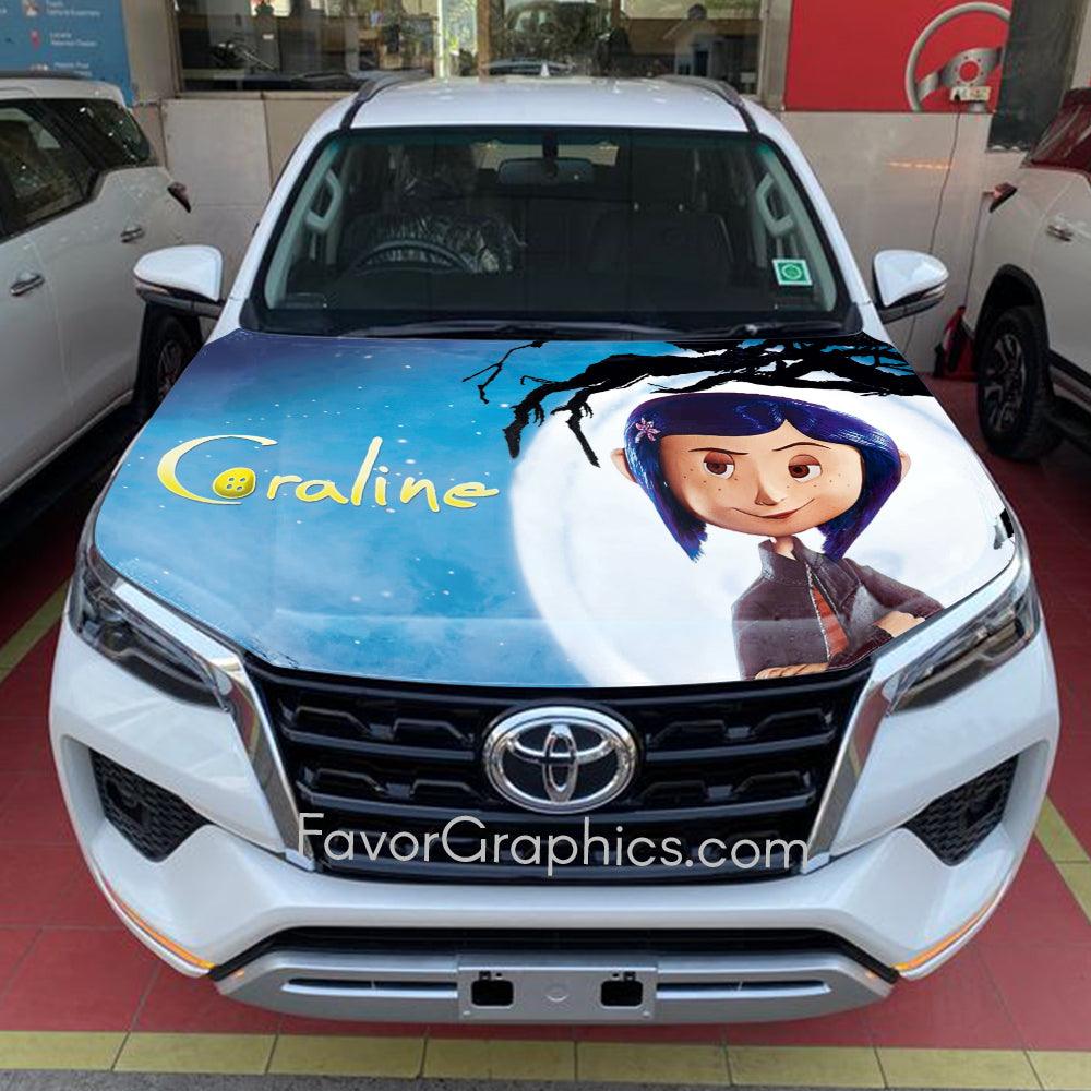 Coraline Itasha Car Vinyl Hood Wrap Decal Sticker