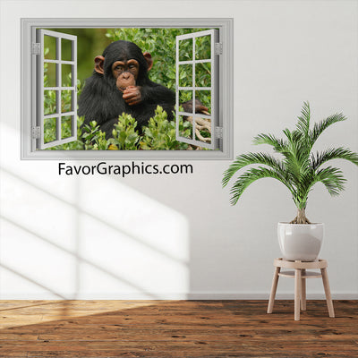 Chimpanzee Vinyl Wall Art Decal Sticker Poster Print Mural