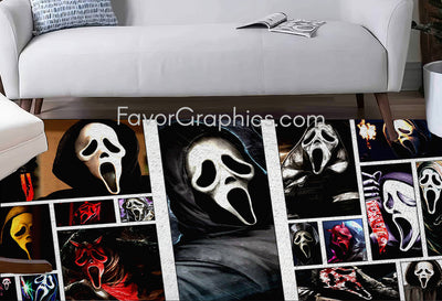 Scream Ghostface Home Bedroom Decor Rug Carpet Mat