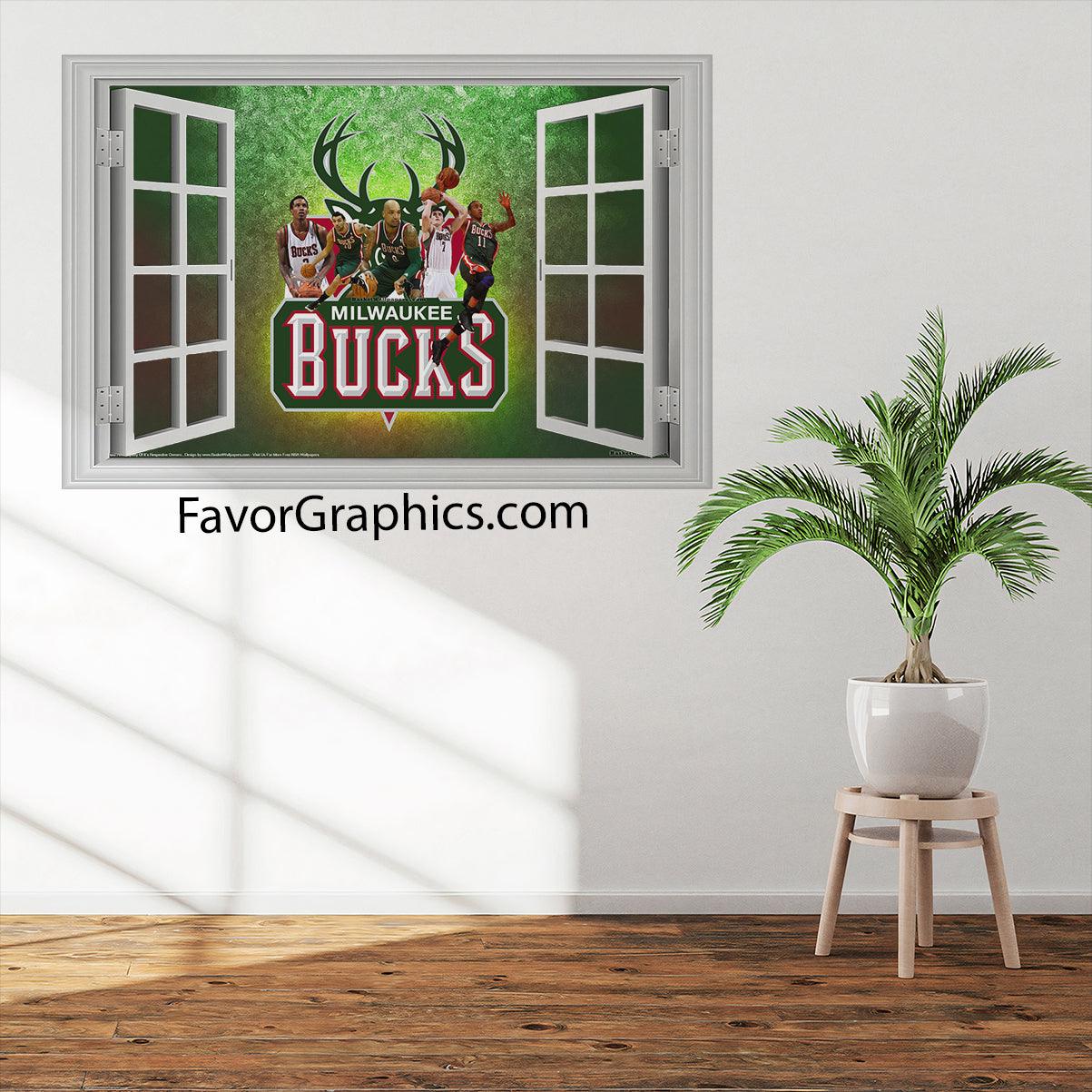 Milwaukee Bucks Vinyl Wall Art Decal Sticker Poster Print Mural