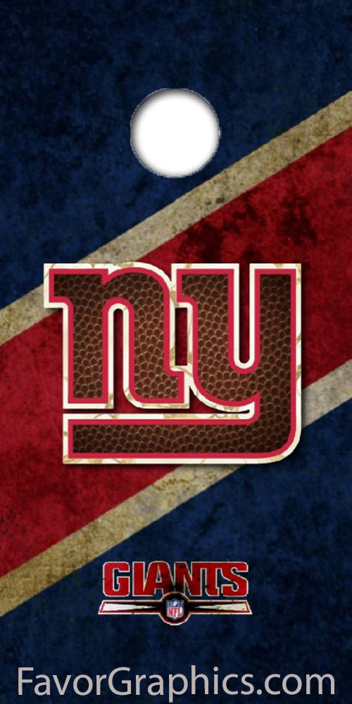 New York Giants Cornhole Wood Board Skin Vinyl Wrap Decal Sticker