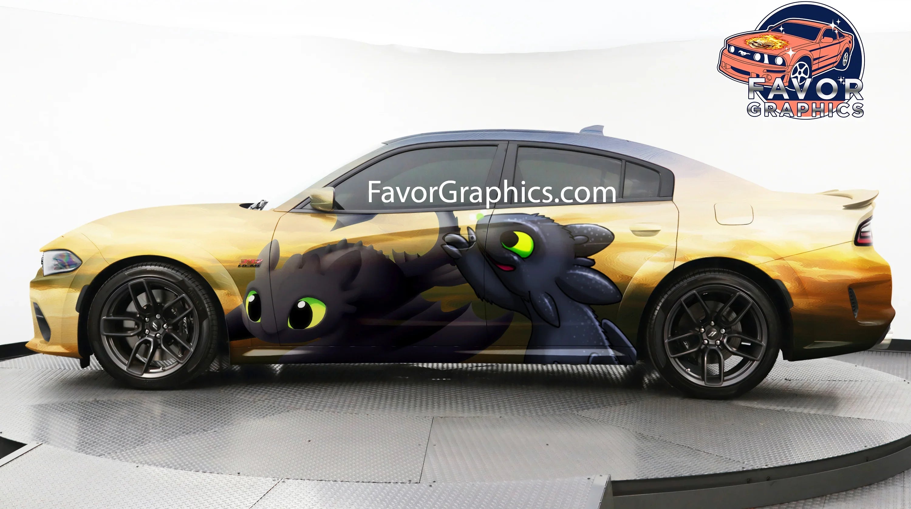 Toothless Itasha Full Car Vinyl Wrap Decal Sticker – Favor Graphics