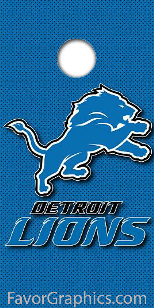 Detroit Lions  Cornhole Wood Board Skin Vinyl Wrap Decal Sticker