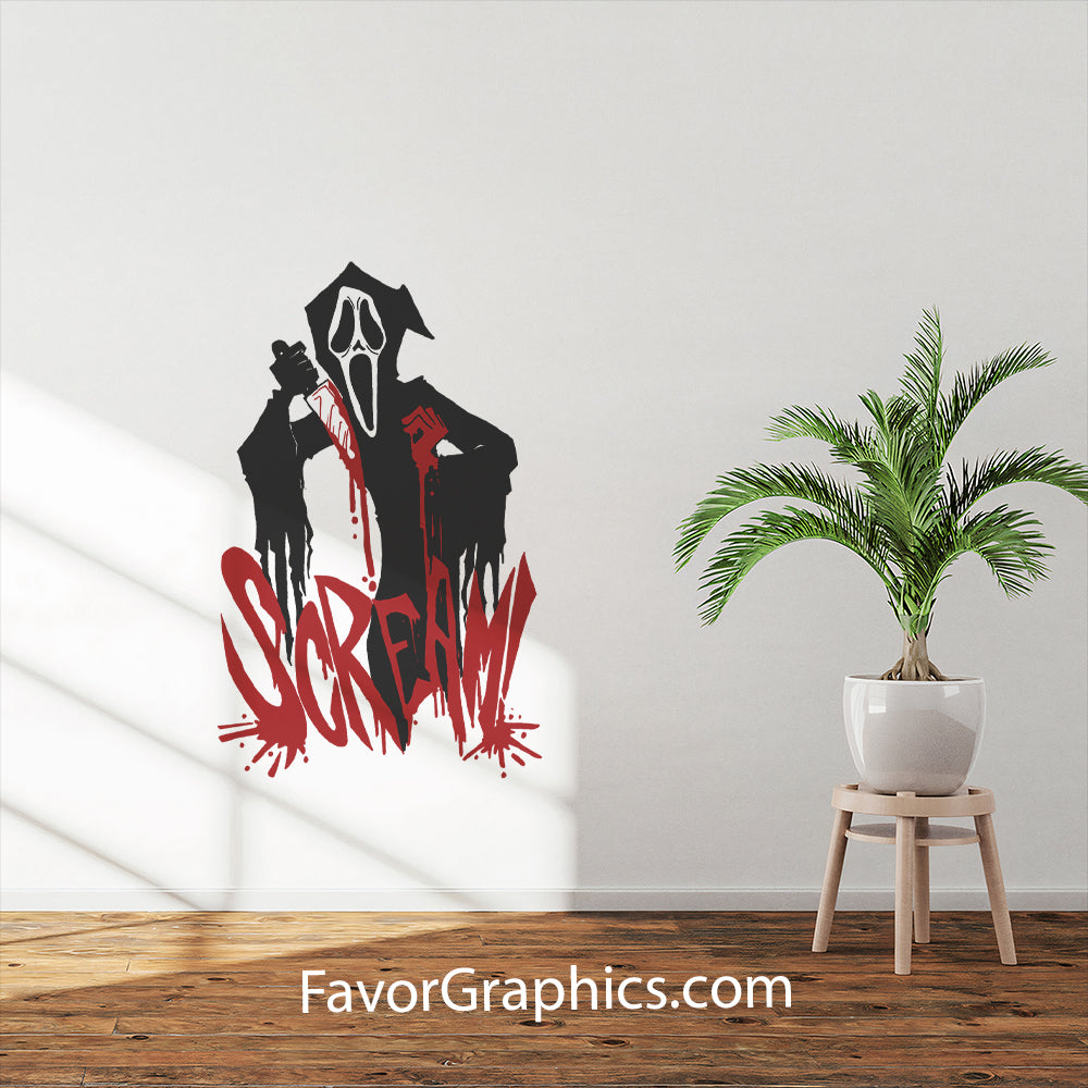 Scream Ghostface Home Room Wall Vinyl Decal Sticker Mural Poster