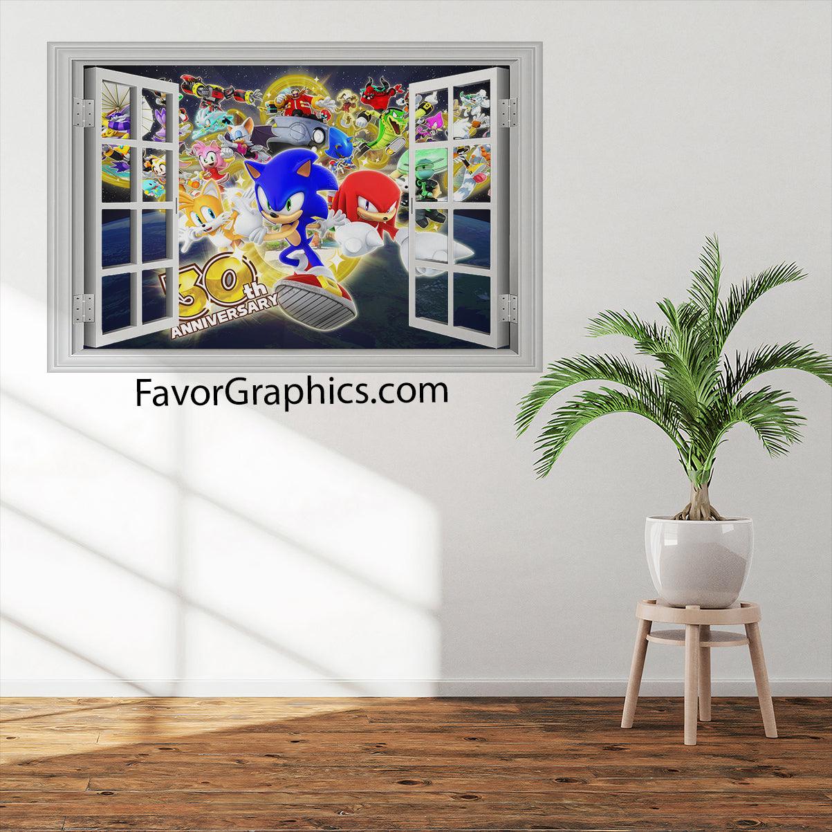 Sonic The Hedgehog Vinyl Wall Art Decal Sticker Poster Print Mural