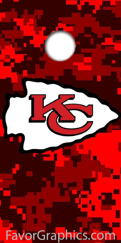 Kansas City Chiefs Cornhole Wood Board Skin Vinyl Wrap Decal Sticker