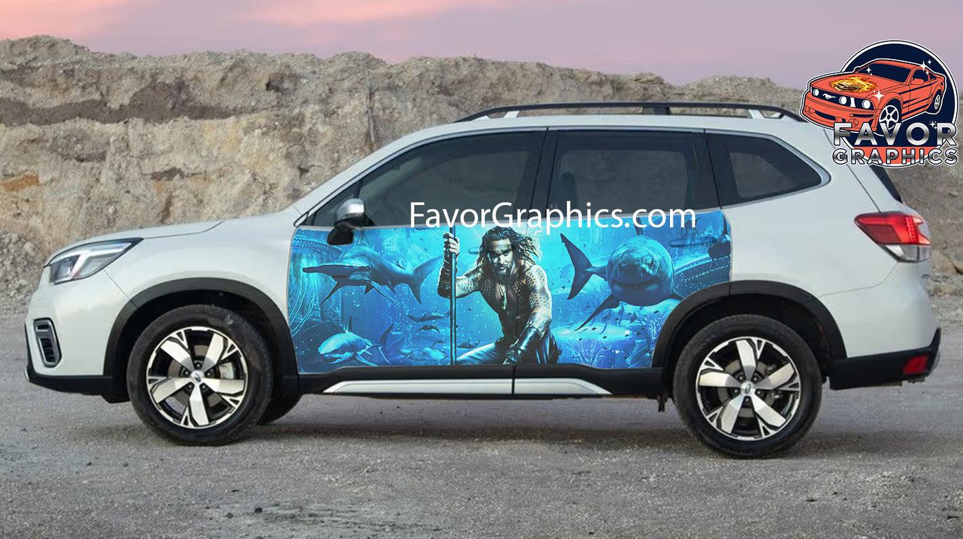 Aquaman Car Door Vinyl Wrap Decal Sticker