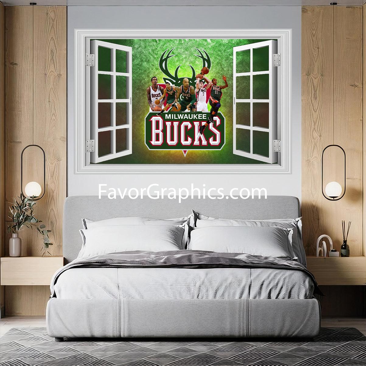 Milwaukee Bucks Vinyl Wall Art Decal Sticker Poster Print Mural